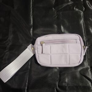 Elegant Lavender Quilted Wristlet